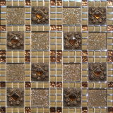 Foshan Beautiful Classical Gold Foil Glass Mosaic (VMW3602, 300X300mm)