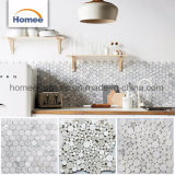 Chinese Cheap Tile Fan Shaped Water Jet Marble Mosaic Tile