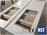 Cut to Size Quartz Stone Carrara White Quartz Countertop