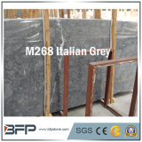Italian Grey Color Marble Slabs with Unique Natural Vein