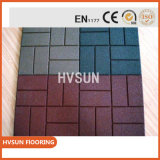 Heavy Duty Rubber Material Slip Resistant Outdoor Tile