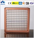Best Price 190X190X80mm Parallel Pink Colored Glass Block/Brick