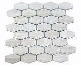 High Quality Grey Wood Marble Hexagon Grey Stone Mosaic