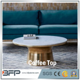 Small Round Frosted Coffee Dining Marble Table Top