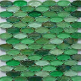 Green Crystal Glass Mosaic Flooring Tile