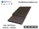WPC Outdoor Decking WPC Flooring with CE SGS Fsc ISO Composite Wood Decking Hollow Flooring, Wood Plastic Composite Decking Plastic Lumber Decking Lhma081