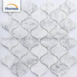 China Art Design Carrara White Arabesque Marble Waterjet Artistic Mosaic