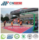 Outdoor Si-PU Basketball Court, Sports Court of Wooden Texture Pattern