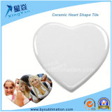 Heart Shape Ceramic Tile for Sublimation