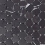Good Price Round Pebble Bulgaria Grey Marble Mosaic Pattern Mosaic Tile