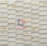 Beige Strip Irregular Marble Mosaic (CFS1027)