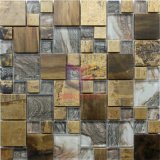 Copper Mosaic Mix Painting Glass Mosaic Tile (CFM1051)