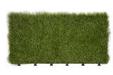 Extra Large Size High Density PE Artificial Grass Tile 60*30cm