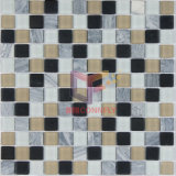 23*23mm Matt Face Glass Mix Stone Mosaic Tile (CS120)