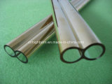 Excellent Quality Gold Coated Quartz Glass Twin Tube