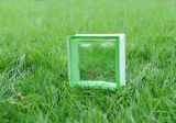 Beautiful Green Cloudy Glass Brick (JINBO)