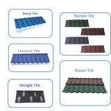 Roofing Material Stone Coated Metal Wood Roof Tile
