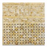 Honey Onyx Basketweave Mosaic Wall Tile