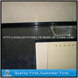 Engineered Artificial Black Quartz Stone for Kitchen Stone Countertops and Bench Tops