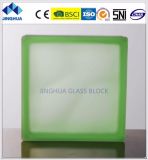 Jinghua Misty Cloudy Green Color 190X190X80mm Glass Block/Brick