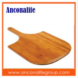 Bamboo Round Pizza Serving Cutting Board with Handle