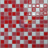 White and Red Mixed Glass Mosaic (CFC166)