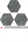 Gray Foshan Building Material Rustic Ceramic Porcelain Floor Six Corners Tiles (VR6N5210, 520X600mm/20''X24'')