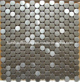 Round Silver Stainless Steel Metal Mosaic (SM235)