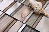 Shining Aluminium Mix Wave Glass Crystal Metal Mosaic Tiles (CFA61)
