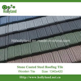 Colored Stone Coated Steel Roof Tile (Wooden Type)
