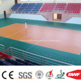 Indoor Lake Blue Vinyl Sports Floor Roll for Volleyball Court Gem Pattern 4.5mm