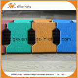 Colorful Outdoor Recycled Rubber Paving Tiles for Garden
