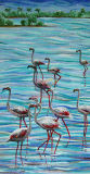 Flamingo Crystal Art Mosaic for Wall Decoration (CFD221)