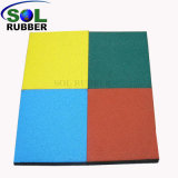 Certificated Outdoor Colorful Rubber Flooring Tile