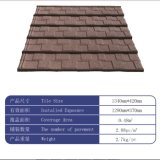 Curved Heat Insulation Stone Coated Metal Roof Tiles