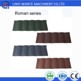 Long Service Life Stone Chips Coated Steel Roman Roof Tile