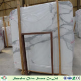 Building Material Calacatta White Marble Slabs/Tiles with Veins