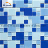 48*48 23*23 Glossy Deep Blue Square Material Glass Mosaic Swimming Pool Tile