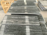 Polished Gray Nero Santiago Granite Tiles for Wall Cladding