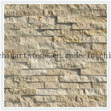 China Nature Stone Yellow, Golden, Rustic Marble Tile for Wall