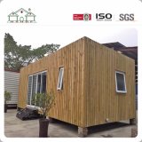 Customized Flexible Sandwich Prefab Modular Container House with Bamboo Clading Wall