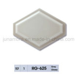 160X200mm Grey Glossy Two Tone Bevel Hexagon Glazed Ceramic Interior Wall Tile
