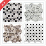 Honed or Polished Marble Stone Mosaic for Wall and Floor Tile