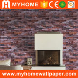 Building Material 3D Red Brick Wallpaper for Living Room