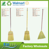 Wood Handle Warehouse Bamboo Straw Broom Sorghum Brooms