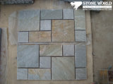 Brown Grey Mesh Slate Mosaic Tiles for Wall (mm067)