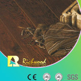 Household 8.3mm HDF Embossed Hickory V-Grooved Waxed Edge Laminate Flooring