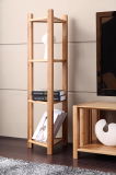 4 Tiers Triangle Bamboo Floor Stand Shelf