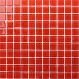 Red Glass Mosaic Tile Kitchen Tile
