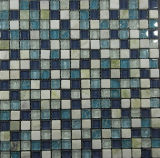 Blue Color Various Use Swimming Pool Glass Mosaic Blend